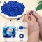 MIIIM 1200PCS 6x9mm Pony Beads Bulk, Royal Blue Pony Beads for Bracelets Making Kit, Kandi, Hair Braids Crafts for Jewelry Making (Royal Blue)